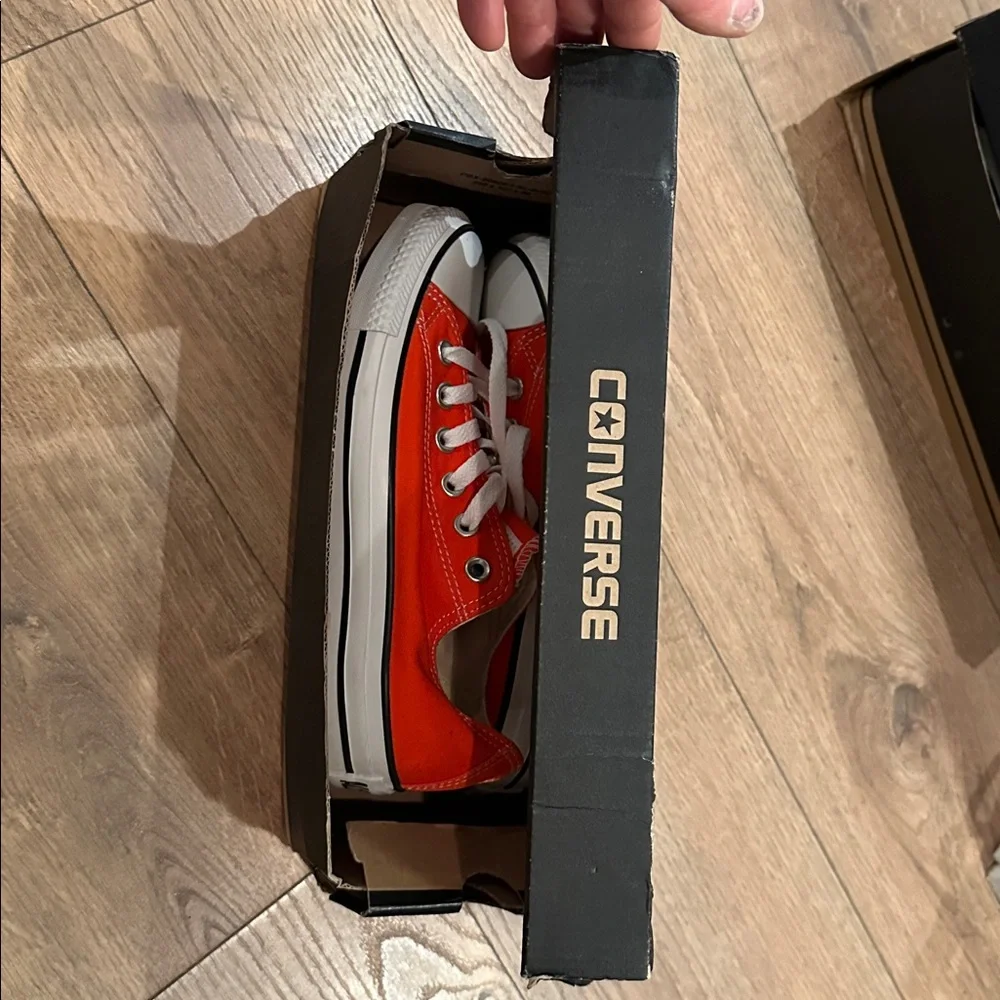 Converse All Star Low Top Sneakers - Orange women 7, men 5
